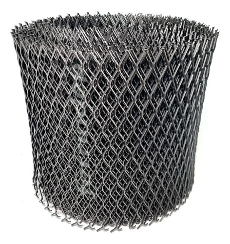 Malla Metál Romboidal Desplegado 18x40mm Rollo 30cm X Metro 0