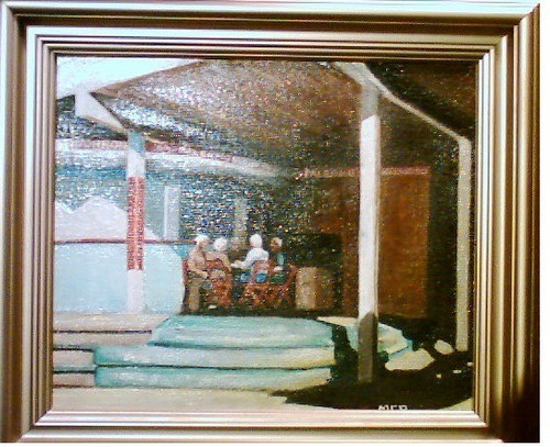 Recova Costanera Sur - Antiguo Cuadro Al Oleo 0