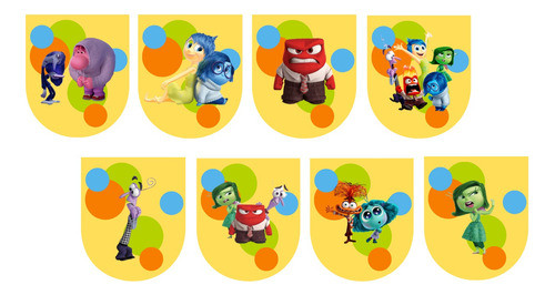 Banderin Intensamente Guirnalda Cumpleaños Deco Adorno 0