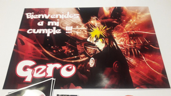Naruto Oferta Cumpleaños Candy Bar Impreso 0