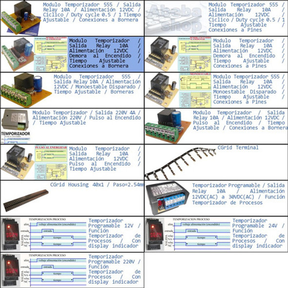 Pack 4x Turn On Delay 12v Version Con Bornes Bornera 1