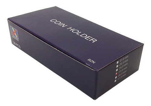 4 Cx Coins Holder Porta Moedas Autocolante 3bzn 17,5mm 0