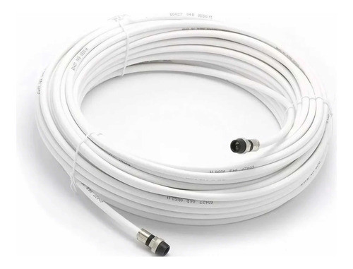 Cable Coaxil Rg-6 C/blanco Armado, 7 M 1