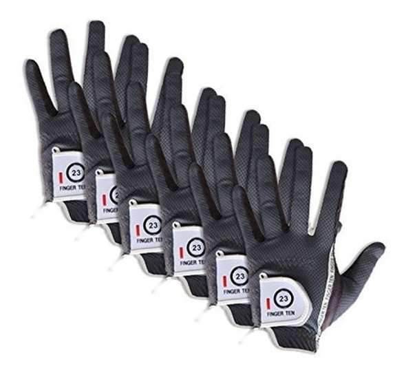 Guante De Golf Negro De Menã ¢ Â'¬â  ¢ S, Paquete De Valor 6 1