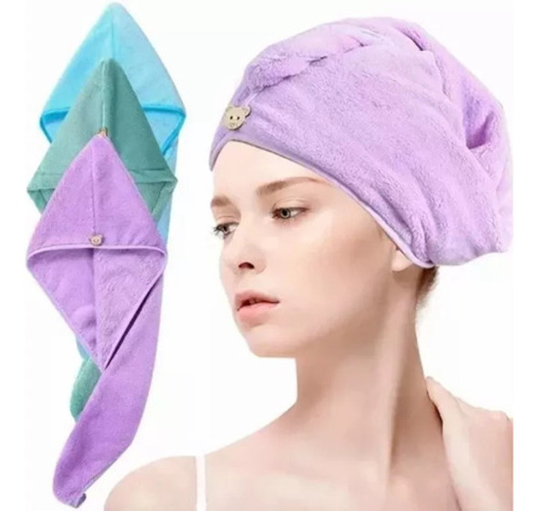 Toalla Turbante De Pelo Microfibra 0