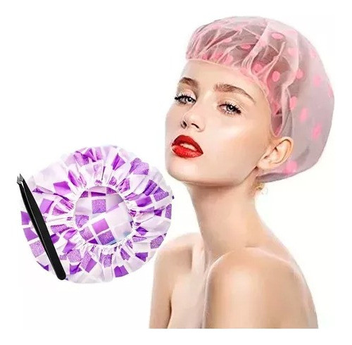 Set Pinza Depilar Cejas Profesional Punta Angulo +gorra Baño 0