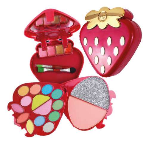 Kit De Maquiagem Teen Morango Hb298 Hello Beauty 1