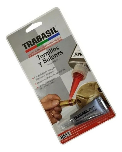 Trabasil Rm1  Adhesivo Tornillos Bulones 6g Desgaste 1