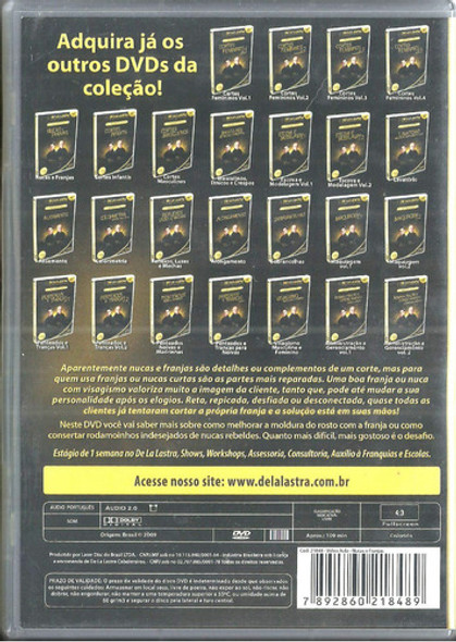 Dvd / Nucas E Franjas - Curso Cabeleireiros Vídeo Aula 1