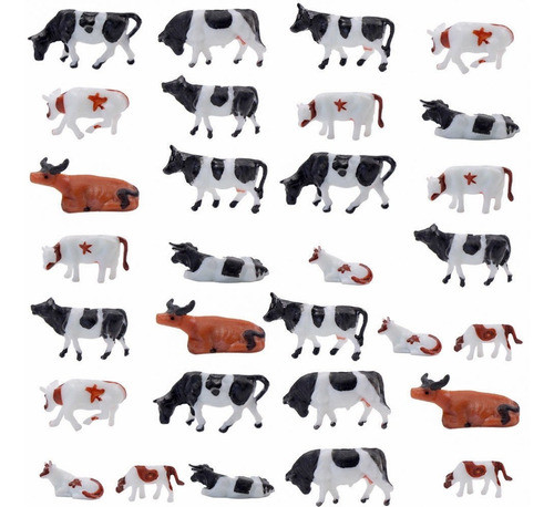1: An8701cn 87 30pcs Pintado Bien Animales De Granja Vacas E 0