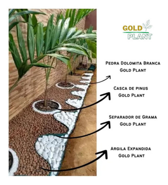 Limitador Separador Divisor De Grama 50m Com Borda 1