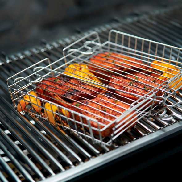 Canasto Para Parrilla De Acero Inoxidable 1