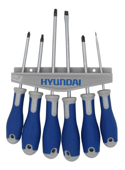 Juego Destornilladores  Hyundai 6 Piezas (pal-ph-torx) 0