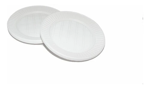 Plato Plástico Descartable Blanco 22 Cm X 400 Unidades 0
