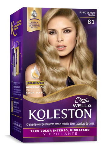 Tinta Koleston Kit 81 Rubio Cenizo Claro 0