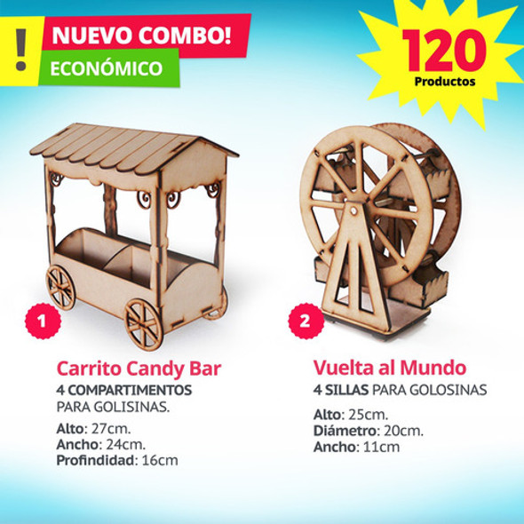 Candy Bar Fibrofacil 120 Productos Mdf Candybar 1