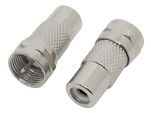 Adaptador De Rca F P/ Coaixal M Rg6/rg59 Entrada De Antena. 0