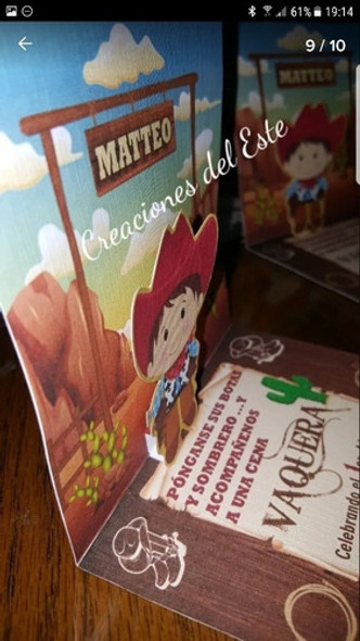 Tarjeta Invitacion Personalizadas  3d Con Sobre A Juego X 5 1