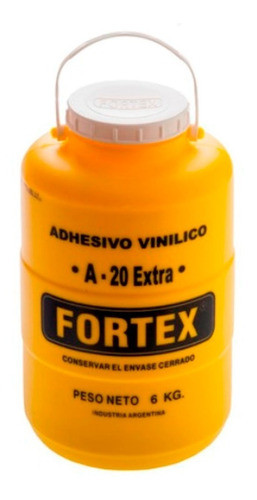 Adhesivo Vinilico/cola Vinilica Fortex 6kg Bulonera Guemes 0