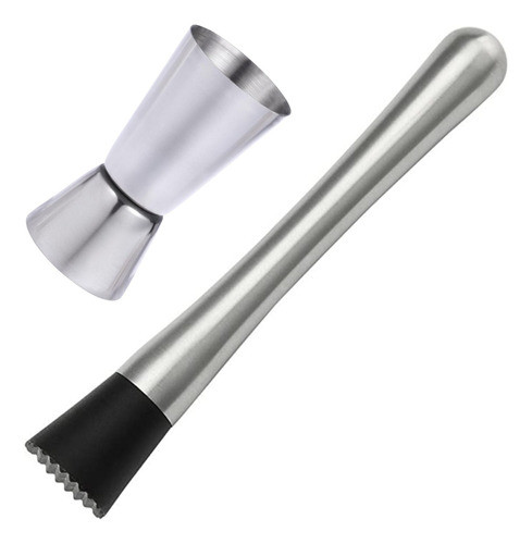Macerador Inox Caipirinha E Dosador Medidas Duplo Shot 0