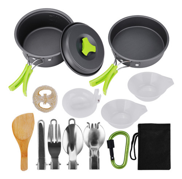 Utensílios De Cozinha Ao Ar Livre, Panelas, Tigelas, 15 Unid 0