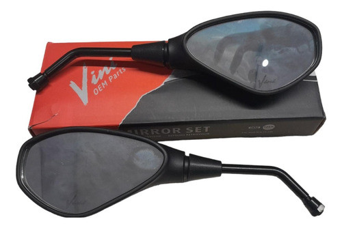 Espejo Moto Universal 10 Mm Oval 1