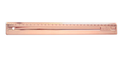 Régua 30cm Metalizada Rose Gold Dello 0