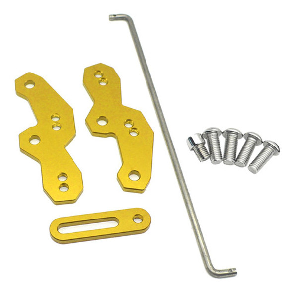 Motocicleta Bloco Adaptador Base De Pé Peg Pedal Dourado 0