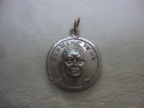 Antigua Medalla Hermana Irma - Madre Maria En Metal 2,6 Diam 0