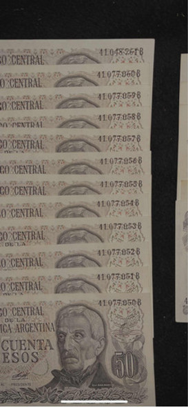 Billete Billetes Antiguos Argentina Correlativos Lote De 25 1