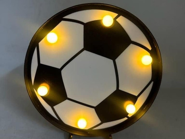 Veladora Luz Calida Pelota De Fútbol 17cm Ltf Shop 1