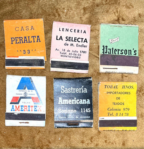 Fósforos Antiguos Casa D Telas Ropa Comercios Uruguayos 0