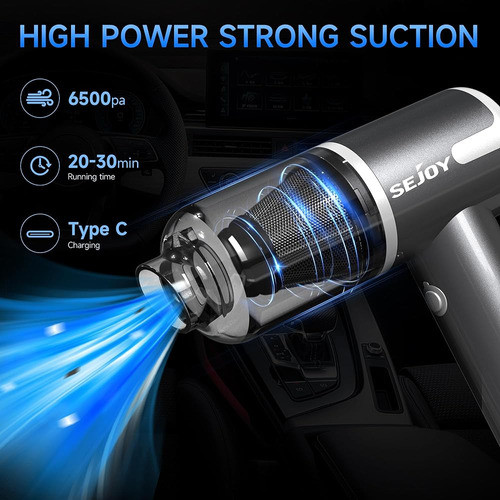 Mini Aspiradora Para Automóvil, Aspiradora De Mano Inalámbri 1