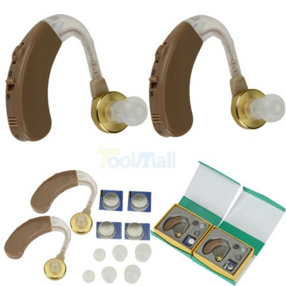 2 Pares De Audífonos Digitales Kit De Detrás El Oído Bte Son 1