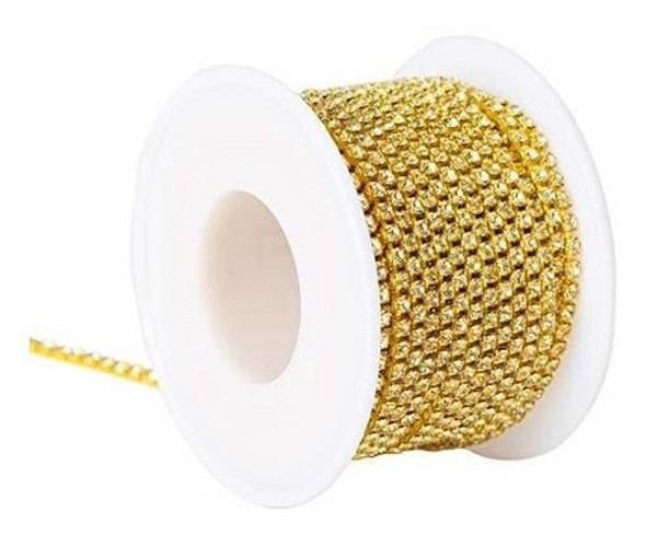Tira De Strass 2.5mm 1rollo De 9m  Amarillo 1