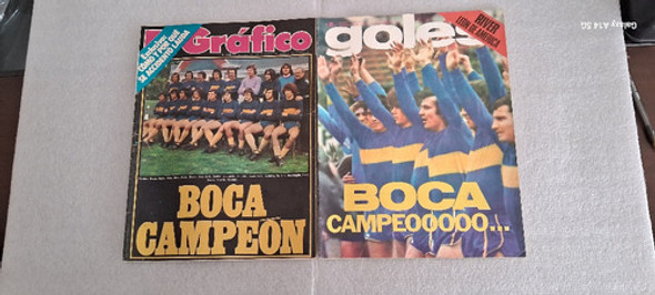 El Gráfico Boca Campeón Metro 1976. Lote De 2 Revistas. 0 El Gráfico Boca Campeón Metro 1976. Lote De 2 Revistas. 0