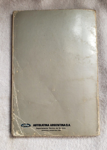 Manual Del Propietario Y Guantera Original Ford Sierra 1988 1