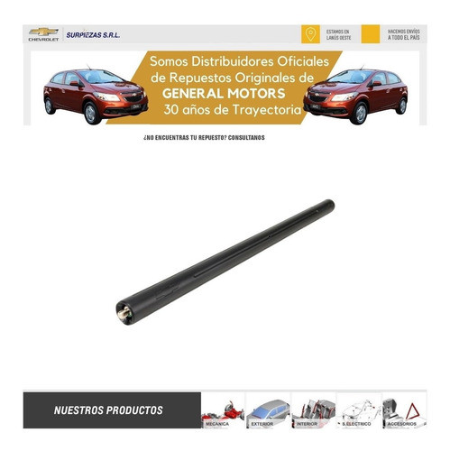 Antena Deportiva Chevrolet Onix / Prisma Mcm  Y Joy - S10 1