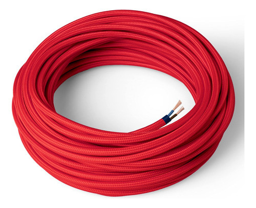 Cable Textil Decorativo Trefilight X Metro Rojo 0