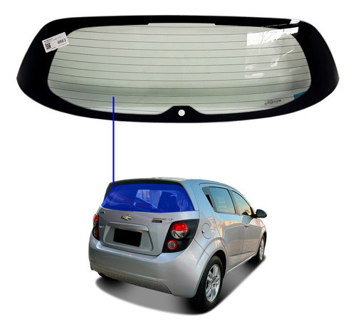 Vidro Traseiro Vigia Chevrolet Sonic 2012 A 2023 Benson 0