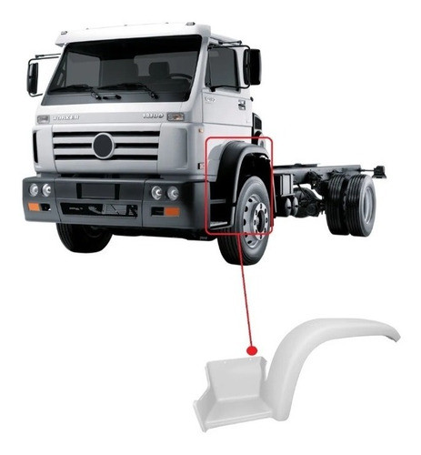 Estribo Para-lama Cabine Vw Worker / Titan - Fibra Ref. L.e. 0