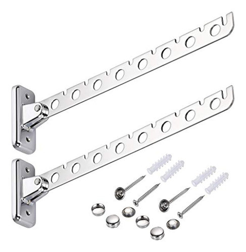 Sumnacon Perchero De Acero Inoxidable De 12  , 2 Ganchos Par 0
