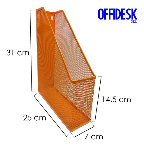 Revistero Malla Metálica Onix Colores Cerrado Porta Revistas 1