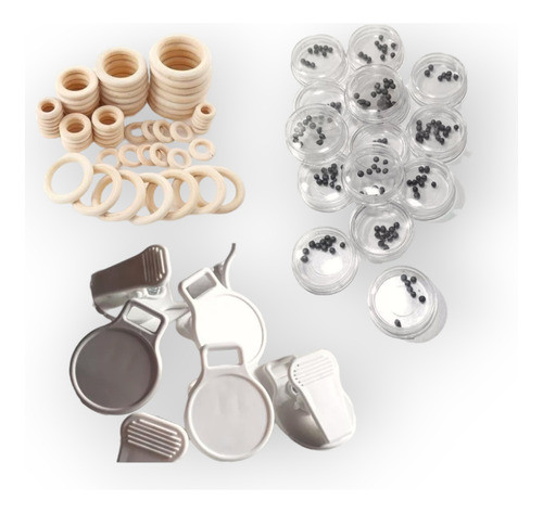 Combo Sonajero Argolla 55mm Cajita Sonajero Plano X15 C/u 0