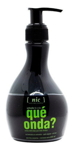 Nic Que Onda Crema Peinar Activador De Rulos Vegano X 250ml 0