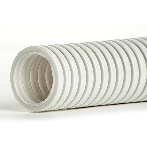 Pack X 8 Caño Corrugado Liviano Pvc 1 Rollo 25mts Antillama 1