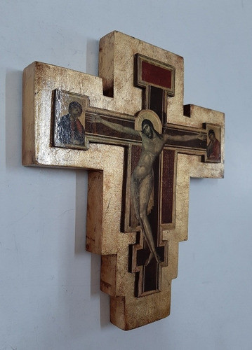 Crucifijo Del Cimabue - Estilo Florentino - Dorado A La Hoja 1
