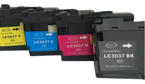 Kit Cartuchos Compatíveis Lc3037 3037 J5845dw J5945dw J6545 1