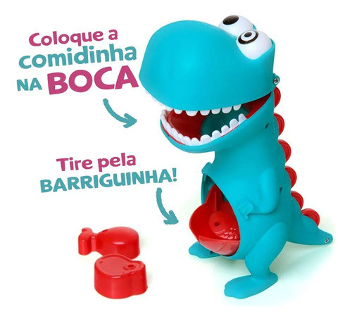 Boneco Infantil Dino Papa Tudo 22cm Brinquedo Bebê Didático 1