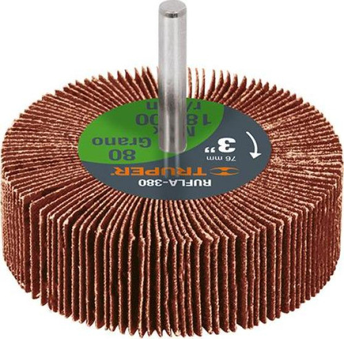 Abanico Deflex Truper Rufla-360 75mm Grano 60 0